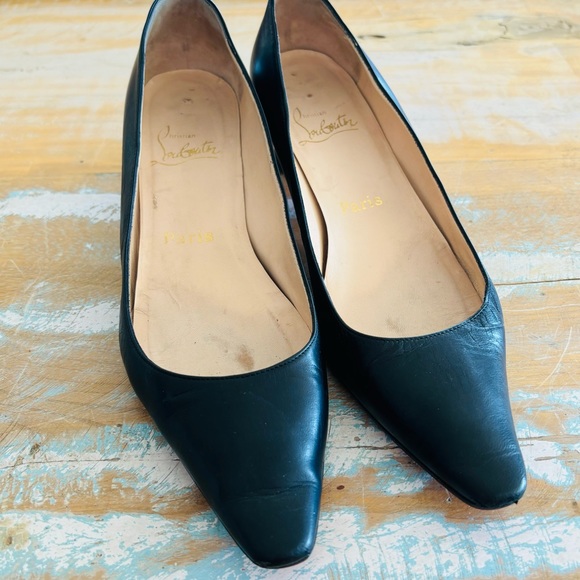 Vintage Christian Louboutin Block Heel Pumps - Picture 6 of 16
